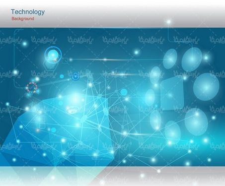 وکتور پس زمینه تکنولوژی