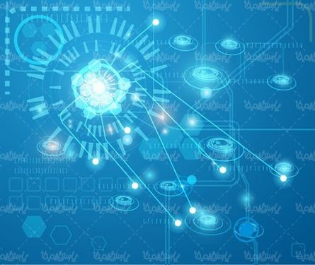 وکتور پس زمینه تکنولوژی