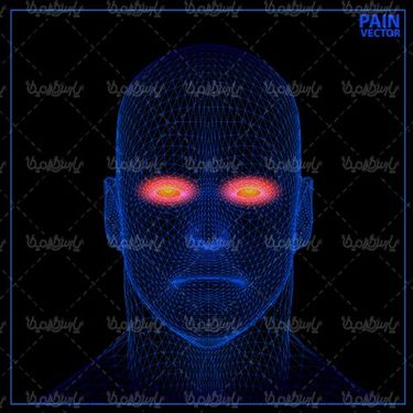 وکتور تصویر سه بعدی سر انسان