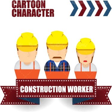 وکتور کارگر ساختمان