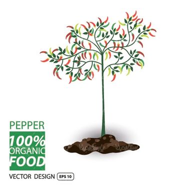 وکتور درختکاری