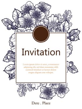 وکتور حاشیه گل