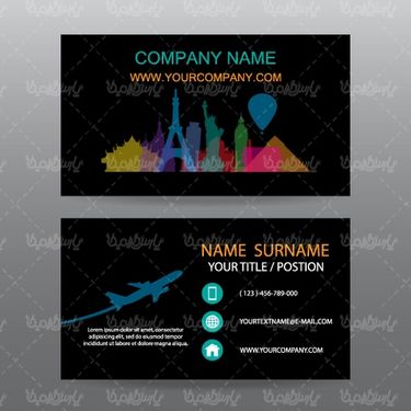 Business card vector