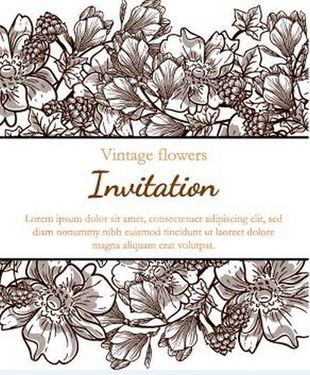 وکتور حاشیه گل