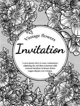 وکتور حاشیه گل