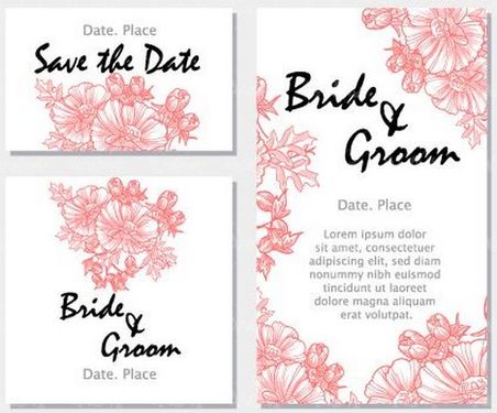 وکتور فریم گل و بوته