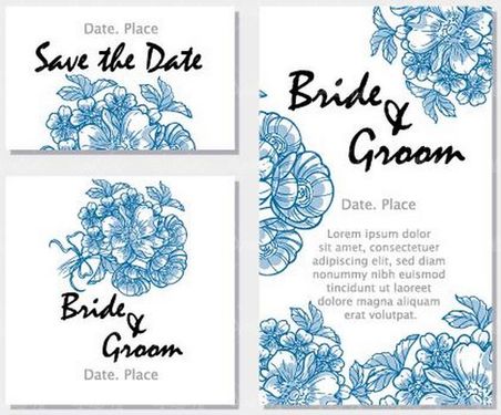 وکتور فریم گل و بوته