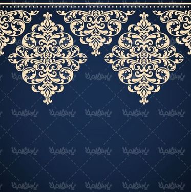 وکتور حاشیه گل و بوته