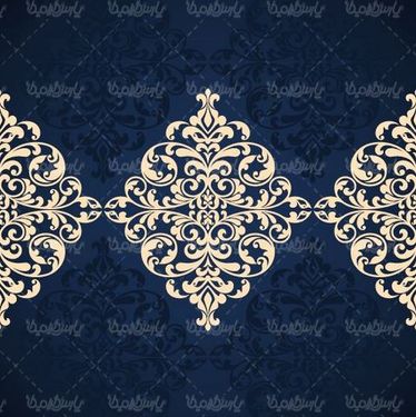 وکتور حاشیه گل و بوته