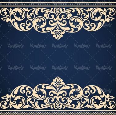 وکتور حاشیه گل و بوته