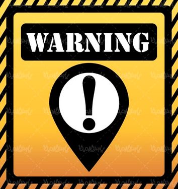 Warning sign vector