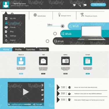 Vector site template