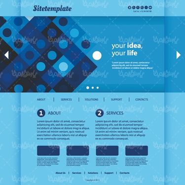 Vector site template