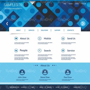 Vector site template