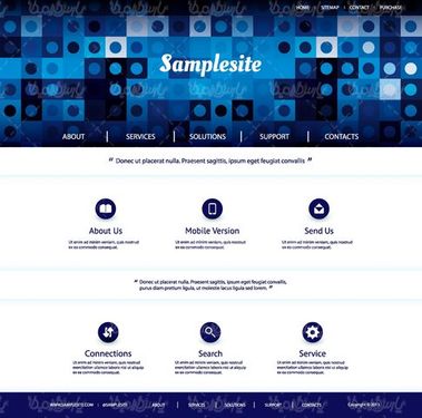 Vector site template
