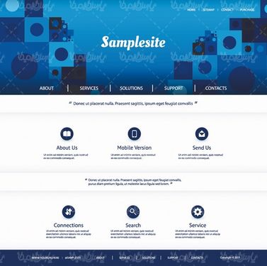 Vector site template