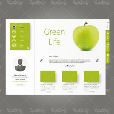 Vector site template