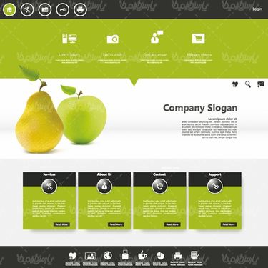 وکتور طرح گرافیکی قالب سایت