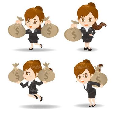 وکتور کیسه پول