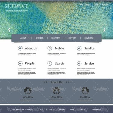 وکتور قالب وب سایت