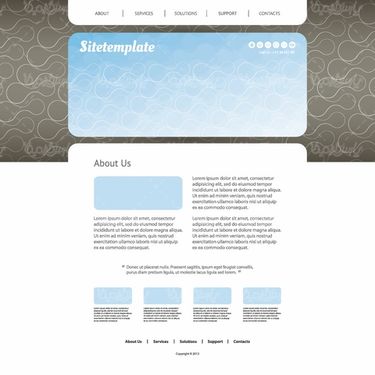 وکتور قالب وب سایت