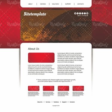 وکتور قالب وب سایت