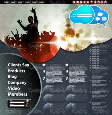 Vector site template