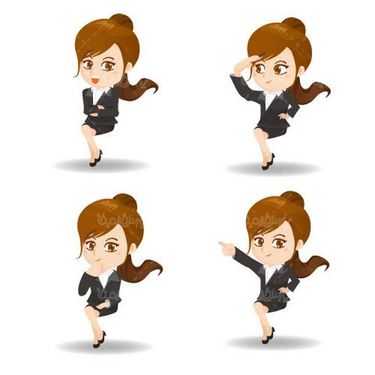 وکتور زن زیبا