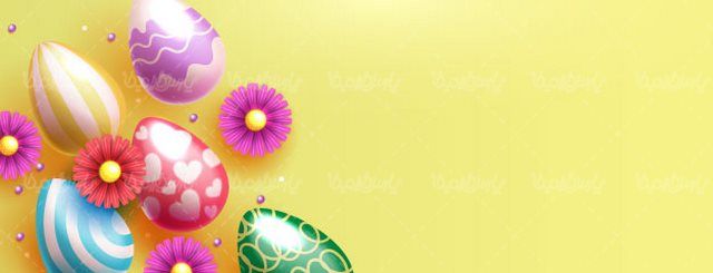 وکتور تخم مرغ رنگی