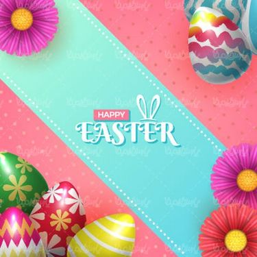 وکتور تخم مرغ رنگی