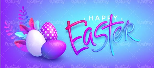 وکتور تخم مرغ رنگی