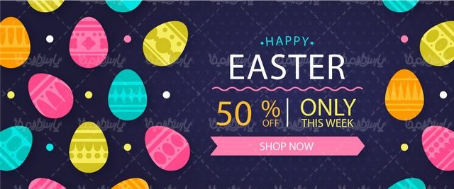 وکتور تخم مرغ رنگی