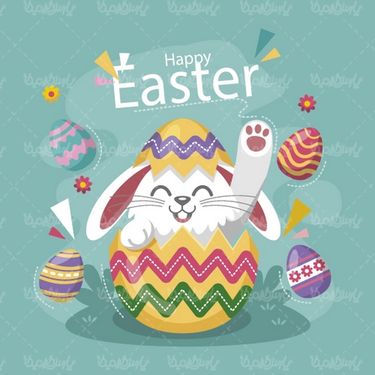 وکتور تخم مرغ رنگی