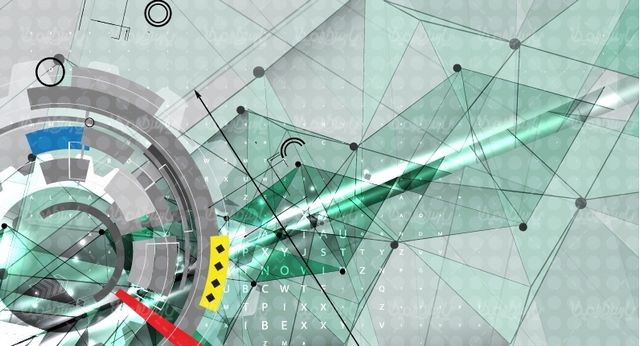 وکتور پس زمینه تکنولوژی