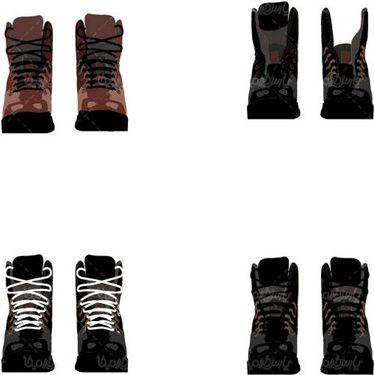 وکتور کفش کوهنوردی