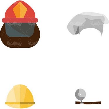 وکتور کلاه آتش نشانی