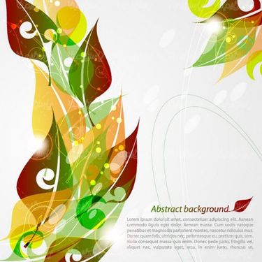 Leaf background vector