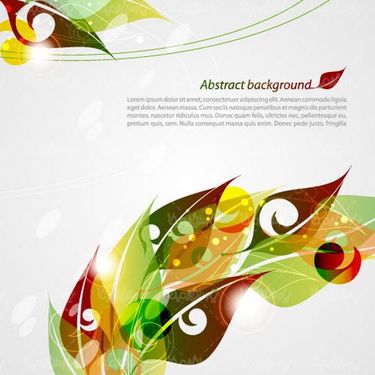 Leaf background vector