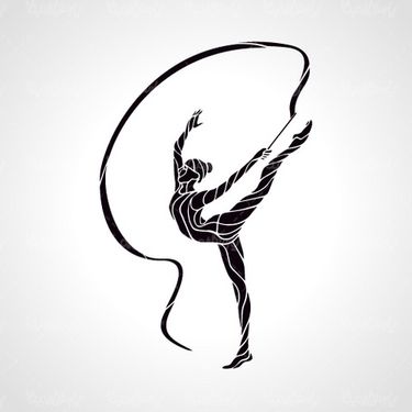 Vector female athlete