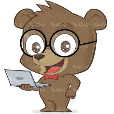 وکتور خرس کارتونی