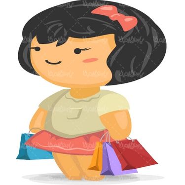 وکتور دختربچه