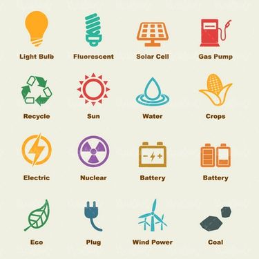 وکتور آیکن انرژی