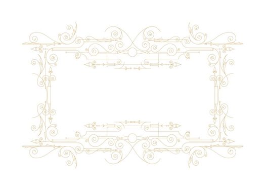 Vector flower frame