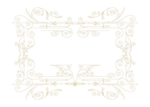 Vector flower frame