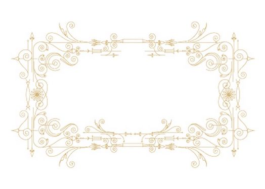 Vector flower frame