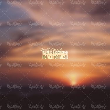 وکتور غروب آفتاب