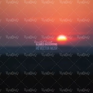 وکتور غروب آفتاب