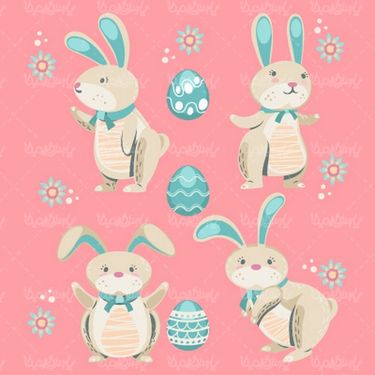 وکتور تخم مرغ رنگی