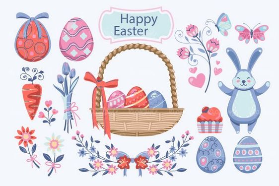 وکتور تخم مرغ رنگی