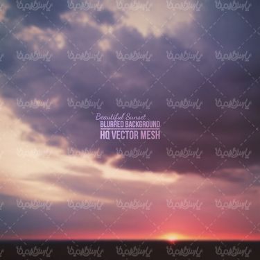 وکتور غروب آفتاب